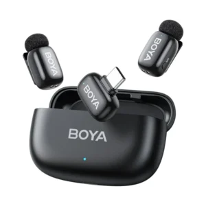 BOYA-MINI-14 Micrófono Inalámbrico (2 Transmisores + Receptor - 2,4GHz -100m - USB-C/Cancelación de Ruido) - BOYA.