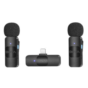 BY-V20 Micrófono Inalámbrico Doble de Solapa para Telefonos Android Boya
