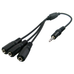 CA-1753 Cable Convertidor PLUG 3.5mm A 3 Jack 3.5MM Estéreo IMPORTADO.