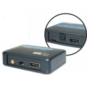 CC-8722 Extractor de Audio HDMI 1.4V a Óptico + 3.5mm Estéreo Techman.