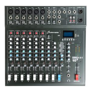 CLUB XS10+ Mixer Análogo 10 Entradas: 6 Mic / jack + 2 Estéreo STUDIOMASTER