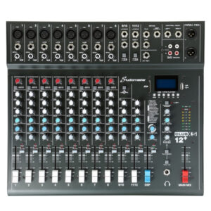 CLUB XS12+ Mixer Análogo 12 Entradas: 8 Mic / jack + 2 Estéreo STUDIOMASTER