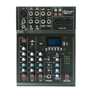 CLUB XS5+ Mixer Análogo 5 Entradas: 1 Mic / jack + 2 Estéreo STUDIOMASTER