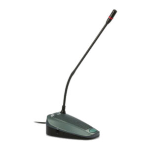CS-1DU 18" Micrófono de mesa para conferencias tipo "delegate" (Asistente). Botón de encendido. Parlante interno para escucha. Cuello de 18" de longitud JTS.