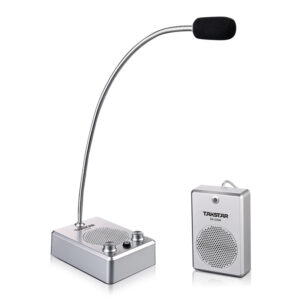 DA-235M Micrófono Intercomunicador de Ventanilla Automático Doble Via Cuello Flexible Takstar