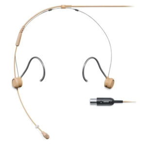 E2 ProDj - Micrófono de Diadema tipo HEADSET, Espuma Antipop incluida. Color Piel; Conector MINI XLR ProDj.