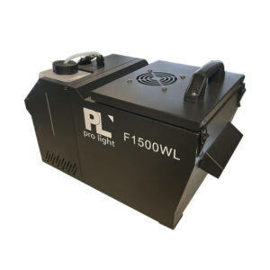 F1500WL Maquina de Humo BAJO (Niebla) 1500W Funciona con Liquido de humo y Agua - ProLight.