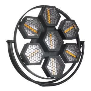 FG07 Lampara Led 7X10W LED COB Blanco Cálido Más 126 PIEZAS RGB 3 EN 1 LED ProLight.