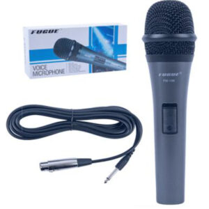 FM-196 Micrófono alambrico unidirecional, 5 metros de cable Fugue.