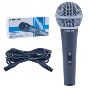 FM-58 Micrófono metálico, profesional para voz, XLR x XLR, 6 metros de cable Fugue