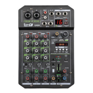 GA04 Mixer Análogo (2 Mic / TRS) USB – Bluetooth ProDj.