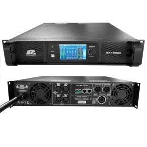 GX-16000 Amplificador Digital 4Ch 6800W X 2 con Pantalla Táctil 4.3" y Conexión a PC Pa Pro Audio.