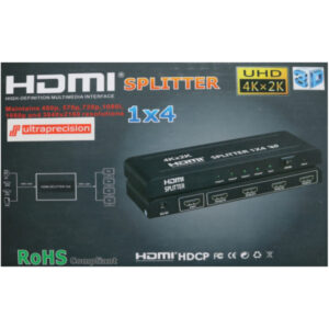 HD-104 ESPLITER HDMI 1X4 2.0V 4K 3D ULTRAPRECISION