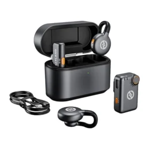 LARK M2S COMBO - Sistema de Micrófono Lavalier con botón todo en uno  - Cancelación de Ruido - Hollyland.