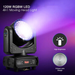 LM120 Cabeza Móvil tipo Beam 1 LED de 120W 4 en 1 RGBW BIG DIPPER.