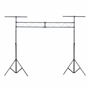 LS-60 Base para Luces Doble tipo Cercha; Construcción en aluminio, Altura: 2.6 mts; Largo: 3 mts ProDj.
