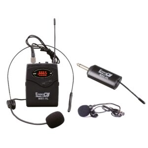 M80-HL Micrófono Inalámbrico de Diadema Y Solapa UHF ProDj.