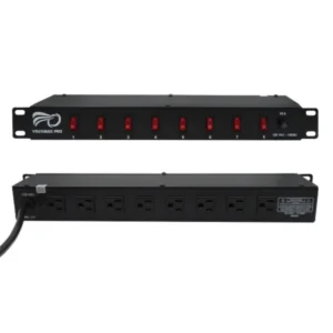 MIC-337 Swichera Luces 8 Tomas con Swiche - 15 Amperios - 1800W - Metálica - VoltiMax.