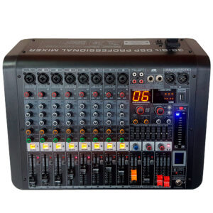 MIX-8 Mixer Análogo 8 Canales USB MP3; Bluetooth; FX DSP99 Pa Pro Audio.
