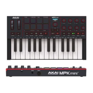 MPK MINI MK4 B Controlador MIDI 25 Mini Teclas - 8 Pads - 8 Potenciometros - Color Negro - AKAI.