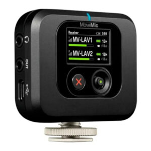 MV-R Receptor de Micrófonos MoveMic para Celular o Cámaras Shure.