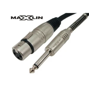 MX350L3 Cable 1/4" - XLR Hembra Profesional para Micrófono 3 Mts - Maxlin.