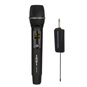 MXUHF501 Micrófono Inalámbrico Dinámico de Mano UHF, 48 Frecuencias, 60, Mts Maxlin.