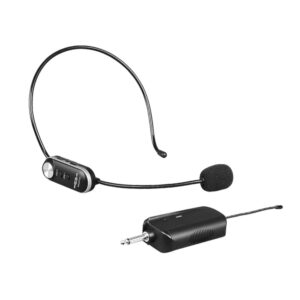 MXUHF701 Micrófono Inalámbrico de Diadema UHF, 20 Frecuencias, 60, Mts Maxlin.