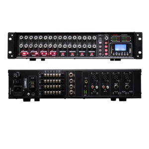 PA-4120AL Amplificador de Línea MATRIX 4 Entradas X 4 Salidas 120WX4 MP3 BT-USB-SD-FM TOROIDE EN ALUMINIO ProDj.