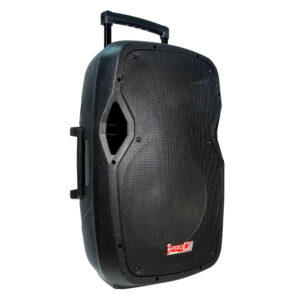 PB-15LMP3-B Cabina Activa 15" RECARGABLE - (100W RMS - 400W MAX) USB - SD - Bluetooth -FM - 2 Micrófonos Inalámbricos - ProDj.