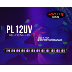 PL12UV Barra led UV para iluminacion de escenarios Prodj