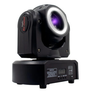 PL40-HB Cabeza Móvil 1 led 60W RGBW con Aro de 12 led smd 5050 RGB ProDj.