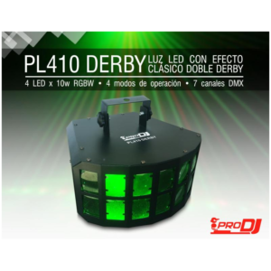 PL410 DERBY Luz Led de Efecto 4 Led X10W RGBW  30W PRODJ
