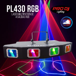 PL430RGB Laser Multipatron de 4 Salidas RGB PRODJ