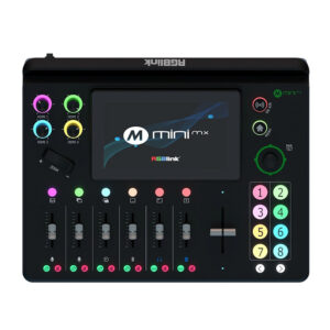 PS-939 Mini-mx Mini Mixer de Video de 4 Entradas HDMI 4K -Mixer de Audio - Control de Cámaras PTZ - Salida dedicada Multiview - Pantalla Touch RGBLink.