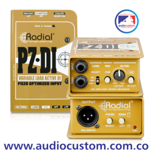 PZ-DI Caja Directa Activa para Microfonos Piezoelectricos Radial