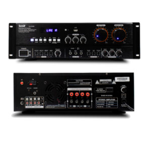 RA1500 Amplificador Estéreo (1400W - 350WX4) AUX / CD / MP3 / DVD - Entrada Óptica - ProDj.