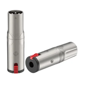 RA3XMJF Convertidor XLR Macho a Jack 1/4" Con Seguro - Roxtone.