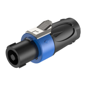 RS4F-N-BU Plug SPEAKON 4 Polos Azul ROXTONE.