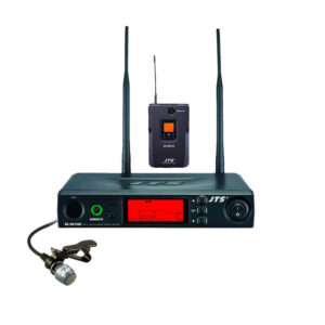 RU-8011DB/RU-850LTB+CM-501 Micrófono Inalámbrico Sencillo de Solapa Antena Diversity Serie RU-8000 JTS