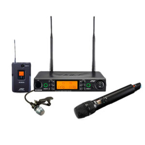 RU-8012DB/RU-850LTB+CM-501 Micrófono Inalámbrico Dual Mano y Solapa Antena Diversity Serie RU-8000 JTS