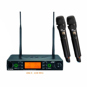 RU-8012DB/RU-850LTH Micrófonos Inalámbricos Doble Mano Multifrecuencias Antena Diversity Serie RU JTS.