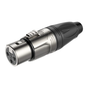 RX3F-NT Jack XLR Niquelado 3 Polos Roxtone.