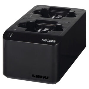 SBC203 Sistema de carga doble para SLXD1, SLXD2 y batería SB903 Shure.