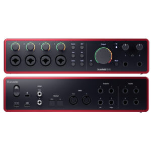 SCARLETT 18i16 MK4 Interfaz de Audio USB 18 IN y 16 OUT, 4 Preamplificadores de Micrófono, SPDIF y ADAT Focusrite.