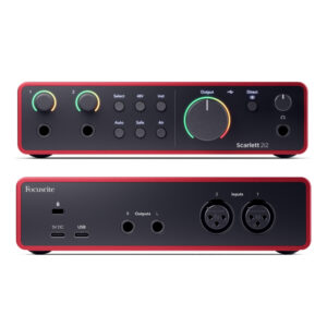 Scarlett 2i2 MK4 Interfaz de Audio USB 2 IN 2 OUT Focusrite.