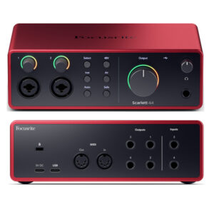 Scarlett 4i4 MK4 Interfaz de Audio USB 4 IN 4 OUT Focusrite