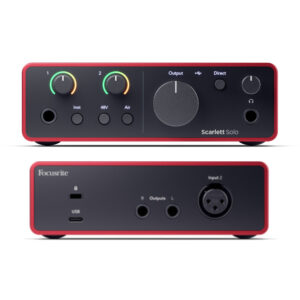 Scarlett SOLO MK4 Interfaz de Audio USB 2 IN 2 OUT Focusrite.