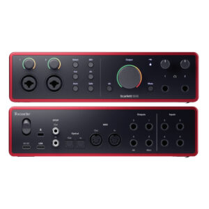 SCARLETT 16i16 MK4 Interfaz de Audio USB 16 IN y 16 OUT, 2 Preamplificadores de Micrófono y SPDIF. Focusrite.