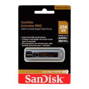 SDCZ810-256G-G46 Memoria USB SanDisk Extreme Go 256GB 3.2 hasta 400MB/s de lectura; hasta 240MB/s de escritura